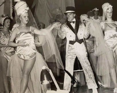 SHOW: Dancers and chorus in the Ziegfeld Company number from Funny Girl pictured in 1989