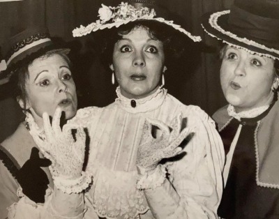 PLAYING: ‘Have you heard’ Judith Barrow (centre) as Fanny mother with cronies ‘Kath Smith (left) and Julia Barker pictured during Funny Girl