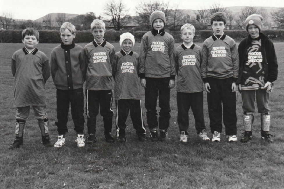 COMPETITION: The 1st Pennington Cub Scouts team, which took part in a Cub Scouts five-a-side competition in 1997