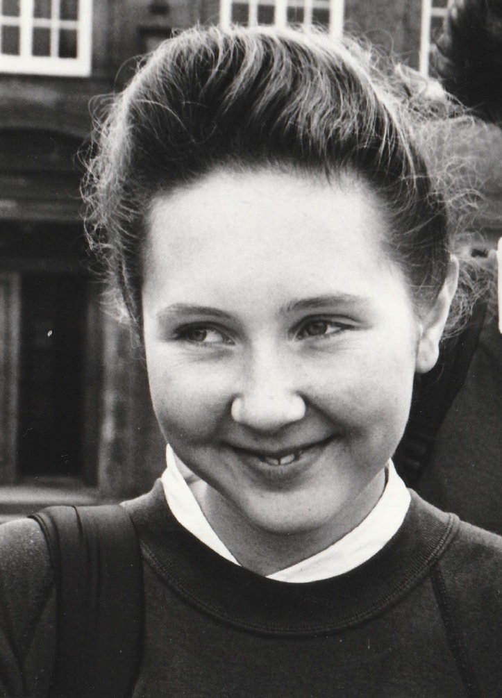 STUDENT: Pupil Helen Miller, who welcomed UVHS’s decision in 1994 to allow girls to wear trousers at the school